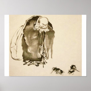 Malerei von Miyamoto Musashi, C. 1600's Poster