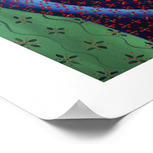 Malerei von Mutter und Tochter Poster (Ecke)