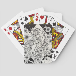Malerei von Raven Playing Cards Spielkarten