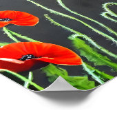 Malerei von roten Poppies Art Poster (Ecke)