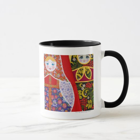 Malerei von Russe Matryoshka Puppe Tasse (Rechts)