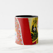 Malerei von Russe Matryoshka Puppe Zweifarbige Tasse (Mittel)