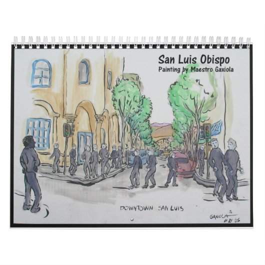 Malerei von San Luis Obispo Kalender (Titelbild)