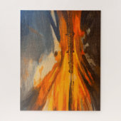 Malerei von Scripps Pier, La Jolla, CA Puzzle (Vertikal)