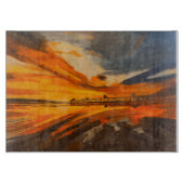 Malerei von Scripps Pier, La Jolla, CA Schneidebrett (Vorderseite)