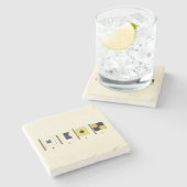 Malerei von vier Flaggen mit dem Segel unten Steinuntersetzer (Seitenansicht)