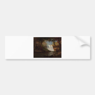 Malerei-Waldwasserfall-Schicksal Alberts Bierstadt Autoaufkleber