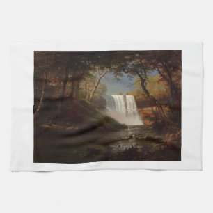 Malerei-Waldwasserfall-Schicksal Alberts Bierstadt Küchentuch