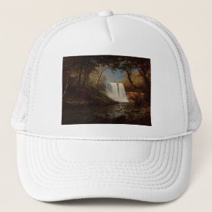 Malerei-Waldwasserfall-Schicksal Alberts Bierstadt Truckerkappe