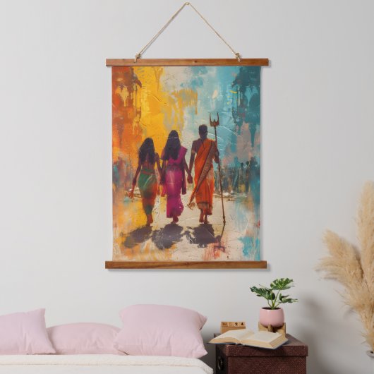 Malerei Wandteppich Mit Holzrahmen (Schlafzimmer)