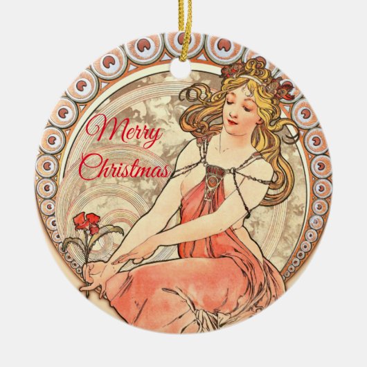 Malerei, Weihnachten Keramik Ornament (Vorne)