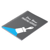 Malereidienst Notizbuch mit Farbgeber-Logo Notizblock (Linke Seite)