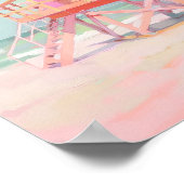 Malereien an der Küste, Bademeister, Art der Beach Poster (Ecke)