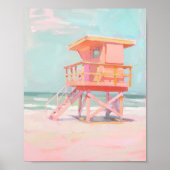 Malereien an der Küste, Bademeister, Art der Beach Poster (Vorne)