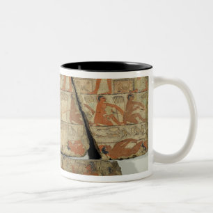 Malereien vom Grab von Metjetji, von Sakkara, Zweifarbige Tasse