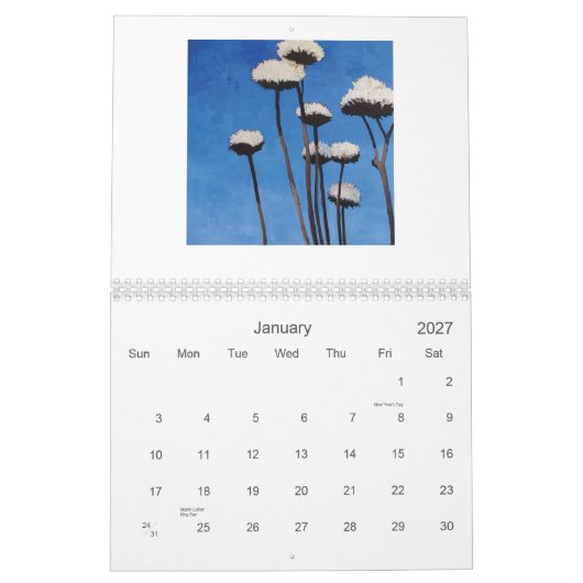Malereien vom Lisa-Feder-Knie Kalender (Jan 2027)