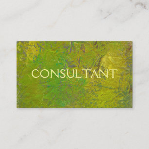 Malereikunst des grünen bunten Spaßes des Beraters Visitenkarte