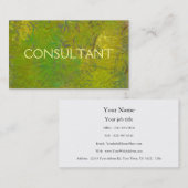 Malereikunst des grünen bunten Spaßes des Beraters Visitenkarte (Vorne/Hinten)