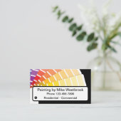 Malereinfache, farbige Visitenkarten Visitenkarte (Stehend Vorderseite)