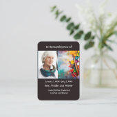 Malergrafik von Memorial Pocket Card Visitenkarte (Stehend Vorderseite)