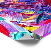 Malerherz, Pinselstriche Poster (Ecke)