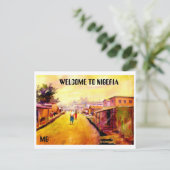 MALERIE 5, WILLKOMMEN IN NIGERIA, MG POSTKARTE (Stehend Vorderseite)