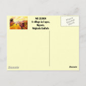 MALERIE 5, WILLKOMMEN IN NIGERIA, MG POSTKARTE (Rückseite)