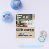 MALERIERUNG UND DEKORATION des Innenarchitekten Flyer (Einzeln)