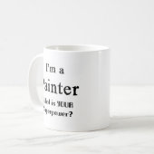 Malerin Kaffeetasse (Vorderseite Links)