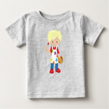 Malerin, Malerin, Niedlicher Junge, blondes Haar