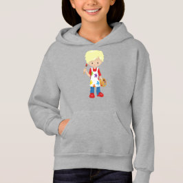 Malerin, Malerin, Niedlicher Junge, blondes Haar Hoodie