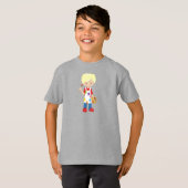 Malerin, Malerin, Niedlicher Junge, blondes Haar T-Shirt (Vorne ganz)