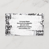 Malerin mit Pinselstrich | Graffiti Brick Wall Visitenkarte (Rückseite)