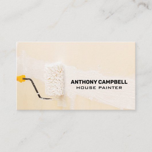 Malerin | Paint Roller Visitenkarte (Vorderseite)