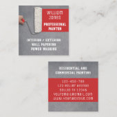 Malerin Quadratische Visitenkarte (Vorne/Hinten)