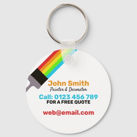 Malerin Schlüsselanhänger (Vorderseite)