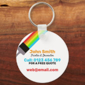 Malerin Schlüsselanhänger (Vorderseite)