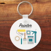 Malerin Schlüsselanhänger (Vorderseite)