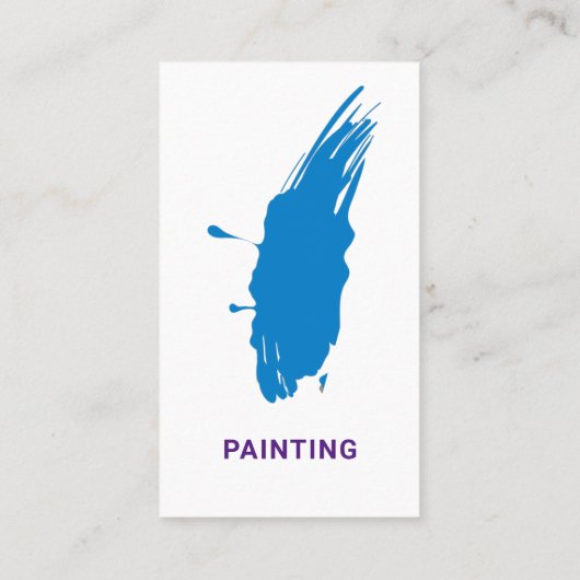 Malerin Visitenkarte (Rückseite)