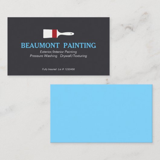 Malerin Visitenkarte (Vorne/Hinten)