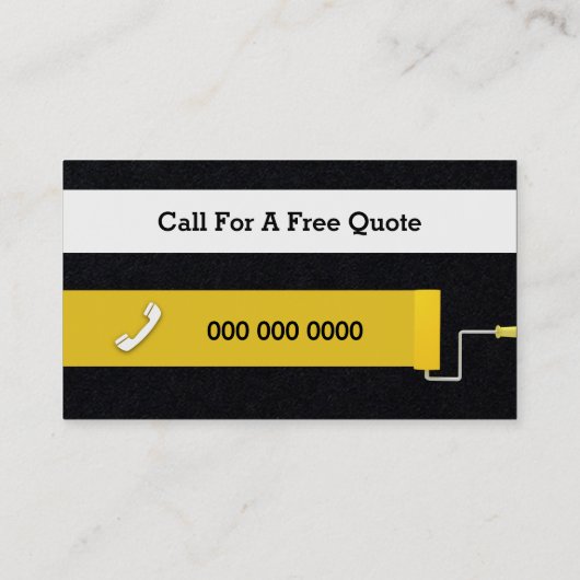 Malerin Visitenkarte (Rückseite)