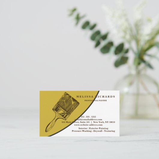 Malerin Visitenkarte (Stehend Vorderseite)