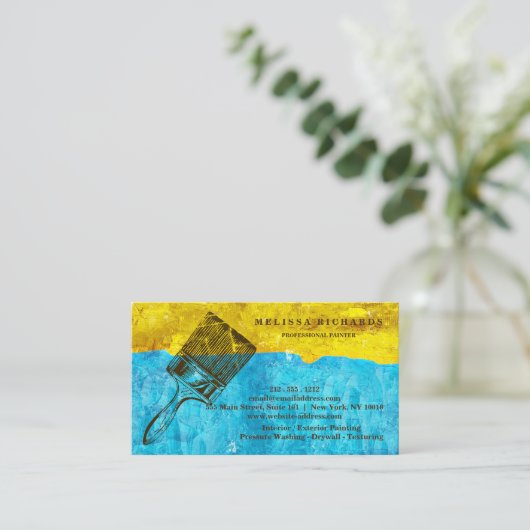 Malerin Visitenkarte (Stehend Vorderseite)