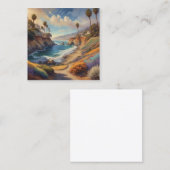 Malerisch bemalt, mit vivid i quadratische visitenkarte (Vorne/Hinten)