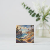 Malerisch bemalt, mit vivid i quadratische visitenkarte (Stehend Vorderseite)