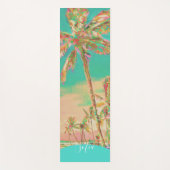 Malerisch Hawaiian Beach Mauna Lani Bay, Aquamarin Yogamatte (Vorderseite)