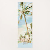 Malerisch Hawaiian Beach Mauna Lani Bay, Blue Yogamatte (Vorderseite)