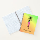 Malerische afrikanische Kunst, Phantastischer Frau Notizblock (Innenseite)