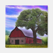 Malerische Ahornbäume im rustikalen Blätter Magnet (Vorne)