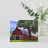 Malerische Ahornbäume im rustikalen Blätter Postkarte (Stehend Vorderseite)